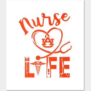 Auburn Tigers Nurse Life  Apparel Posters and Art